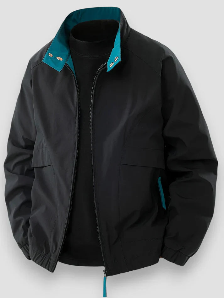 Veste mi-saison homme légère à fermeture éclair et col montant 4