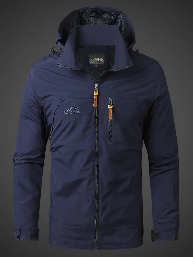 Veste outdoor homme déperlante et coupe-vent respirante à poches 4