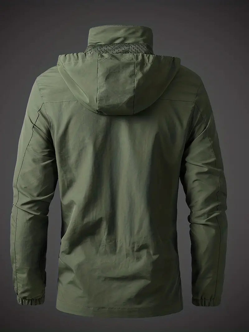 Veste outdoor homme déperlante et coupe-vent respirante à poches 6