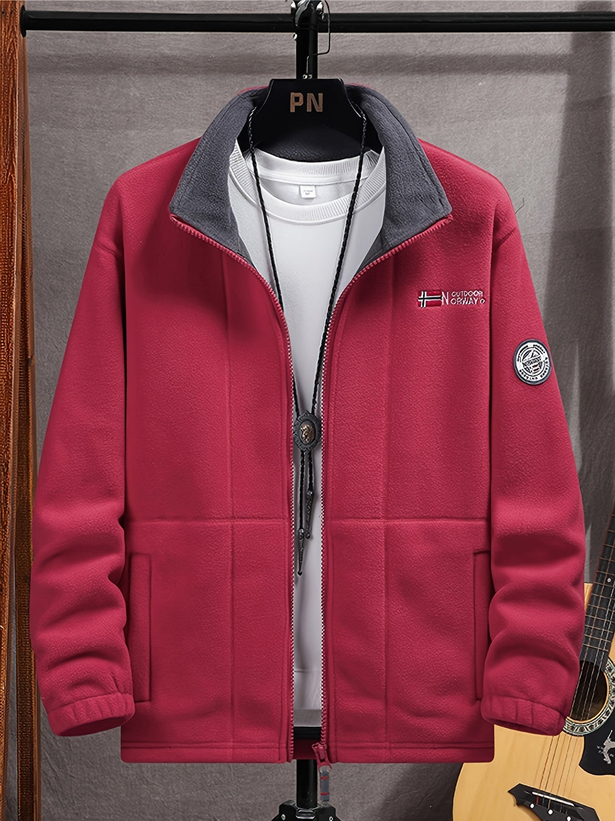 Veste polaire homme légère et chaude à col montant 2