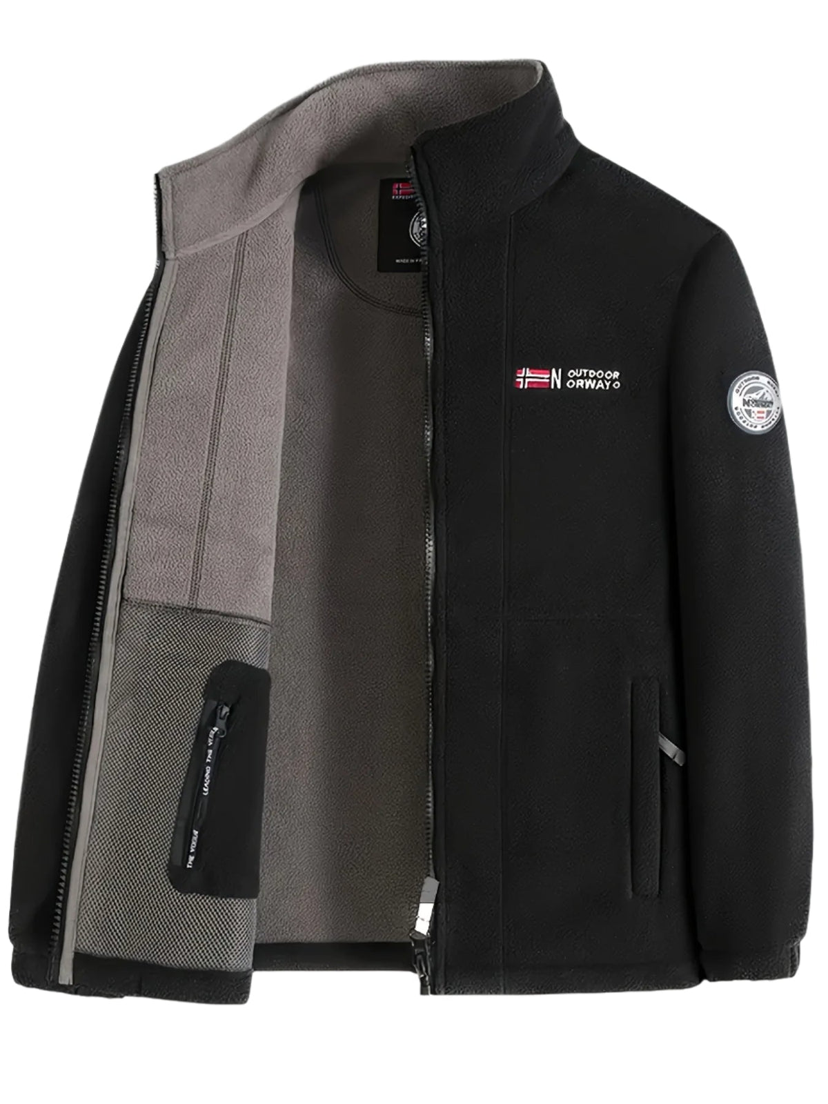 Veste polaire homme légère et chaude à col montant 25
