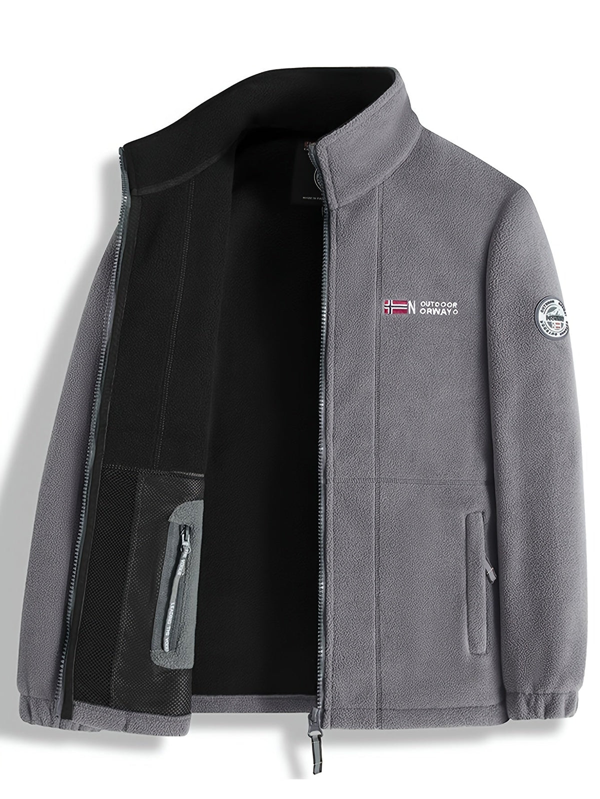 Veste polaire homme légère et chaude à col montant 4