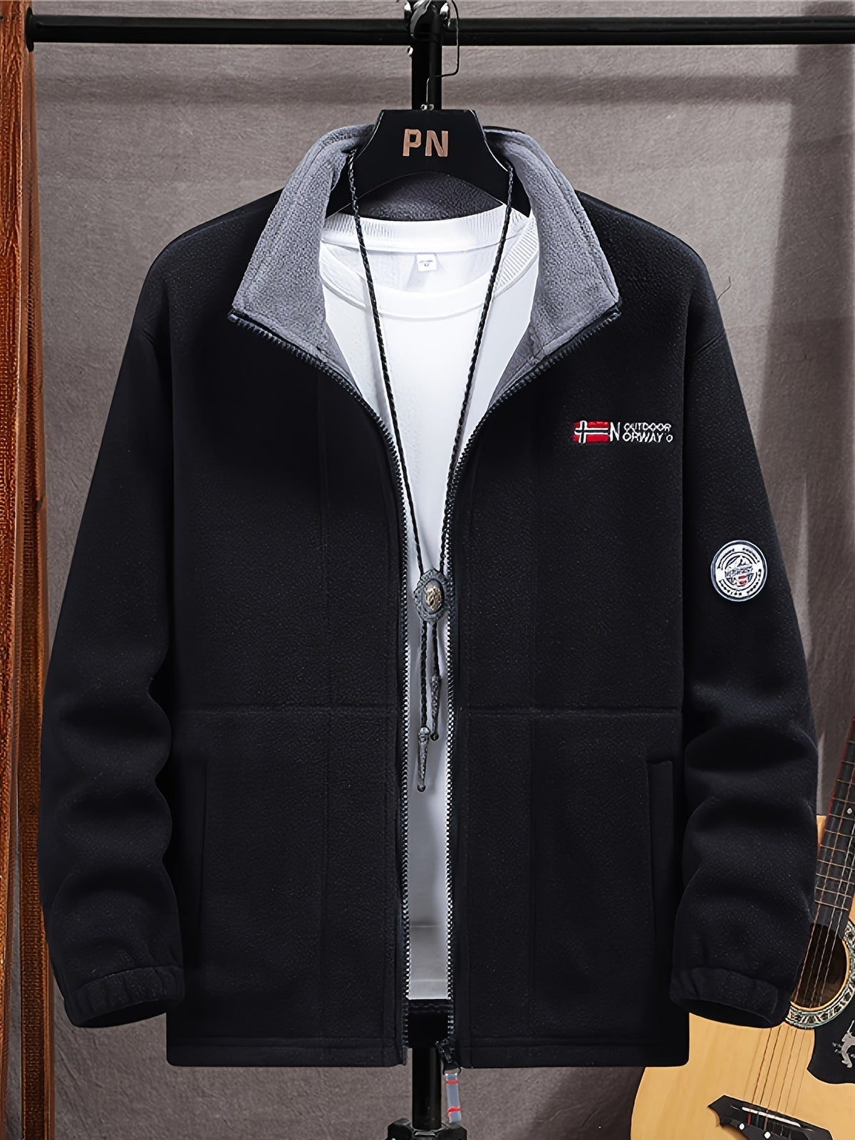 Veste polaire homme légère et chaude à col montant 5
