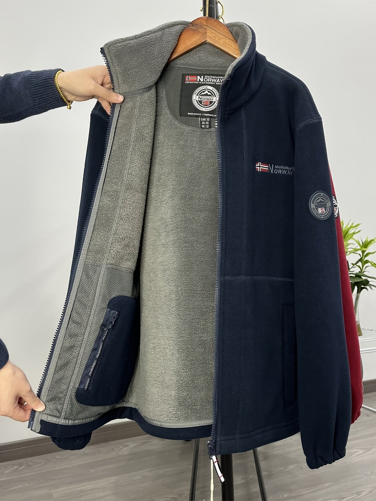 Veste polaire homme légère et chaude à col montant 6