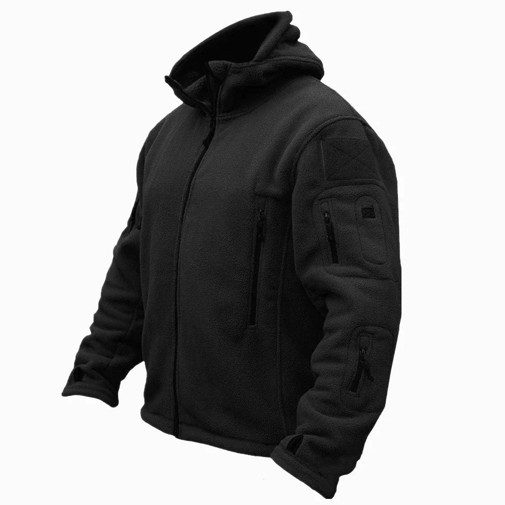 Veste polaire tactique homme à col montant multi-poches 2