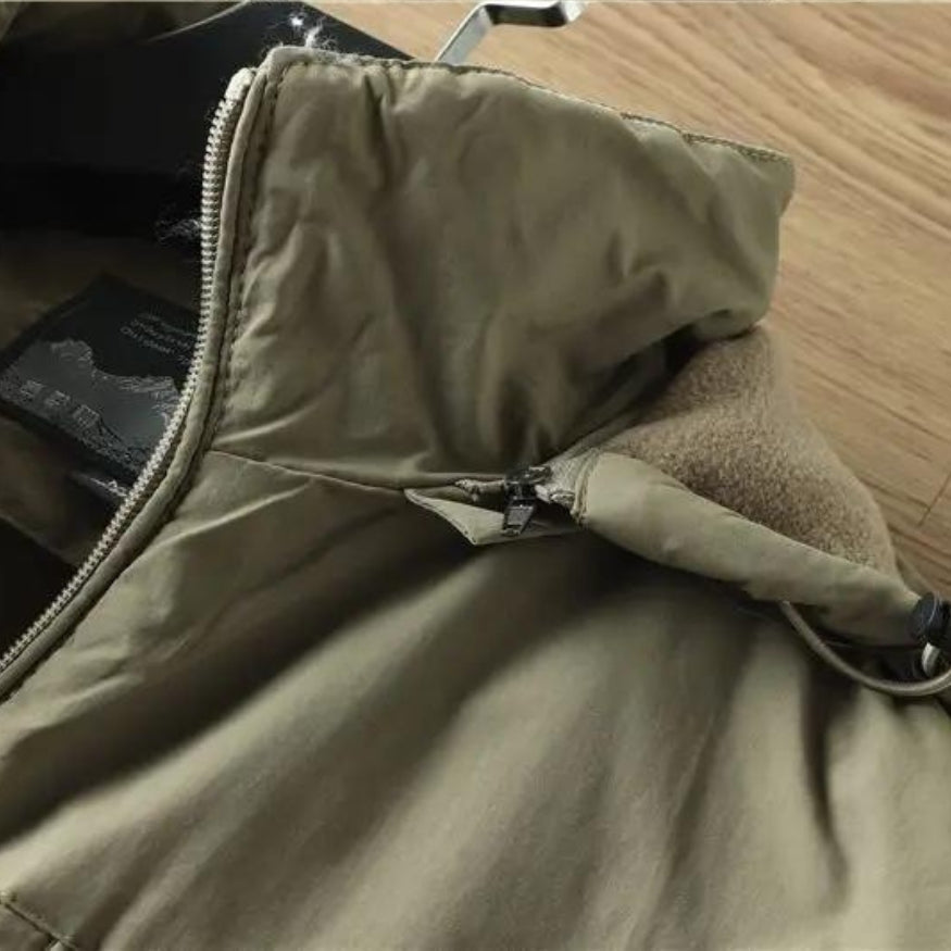 Veste thermique homme à capuche doublée polaire pour l'hiver 10