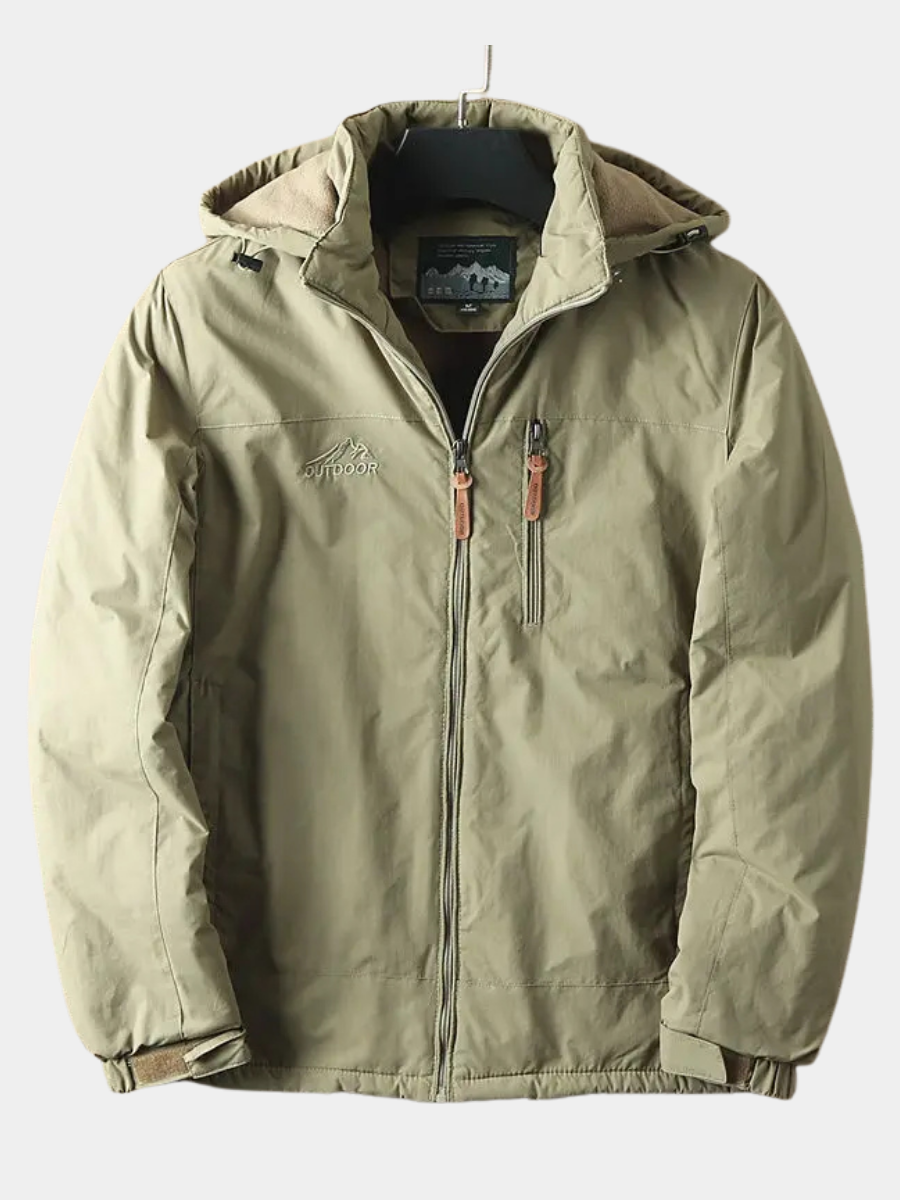 Veste thermique homme à capuche doublée polaire pour l'hiver 6