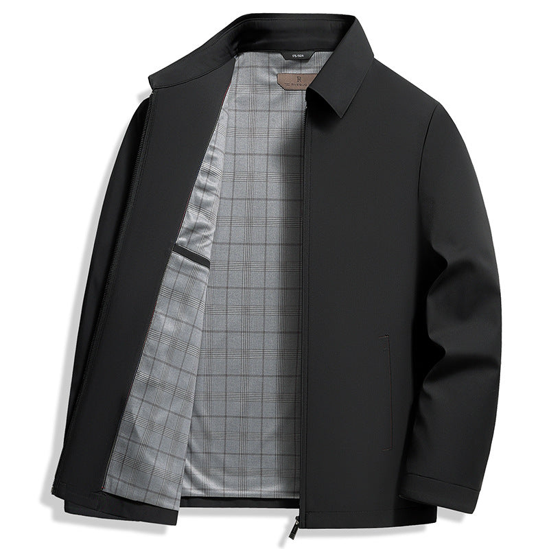 Veste zippée homme légère à col montant pour la mi-saison 2