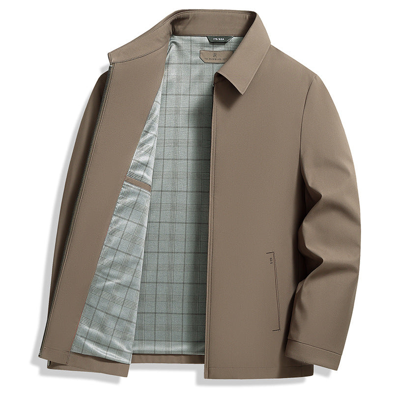 Veste zippée homme légère à col montant pour la mi-saison 3