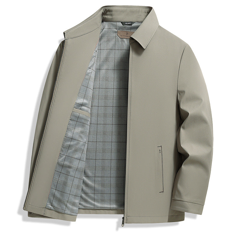 Veste zippée homme légère à col montant pour la mi-saison 4