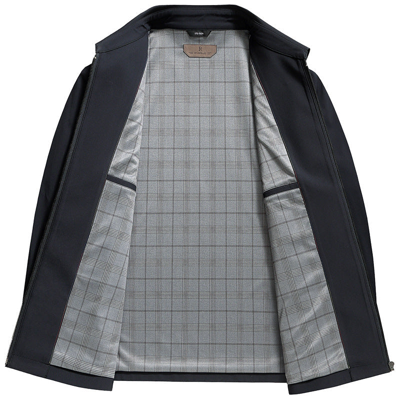 Veste zippée homme légère à col montant pour la mi-saison 6
