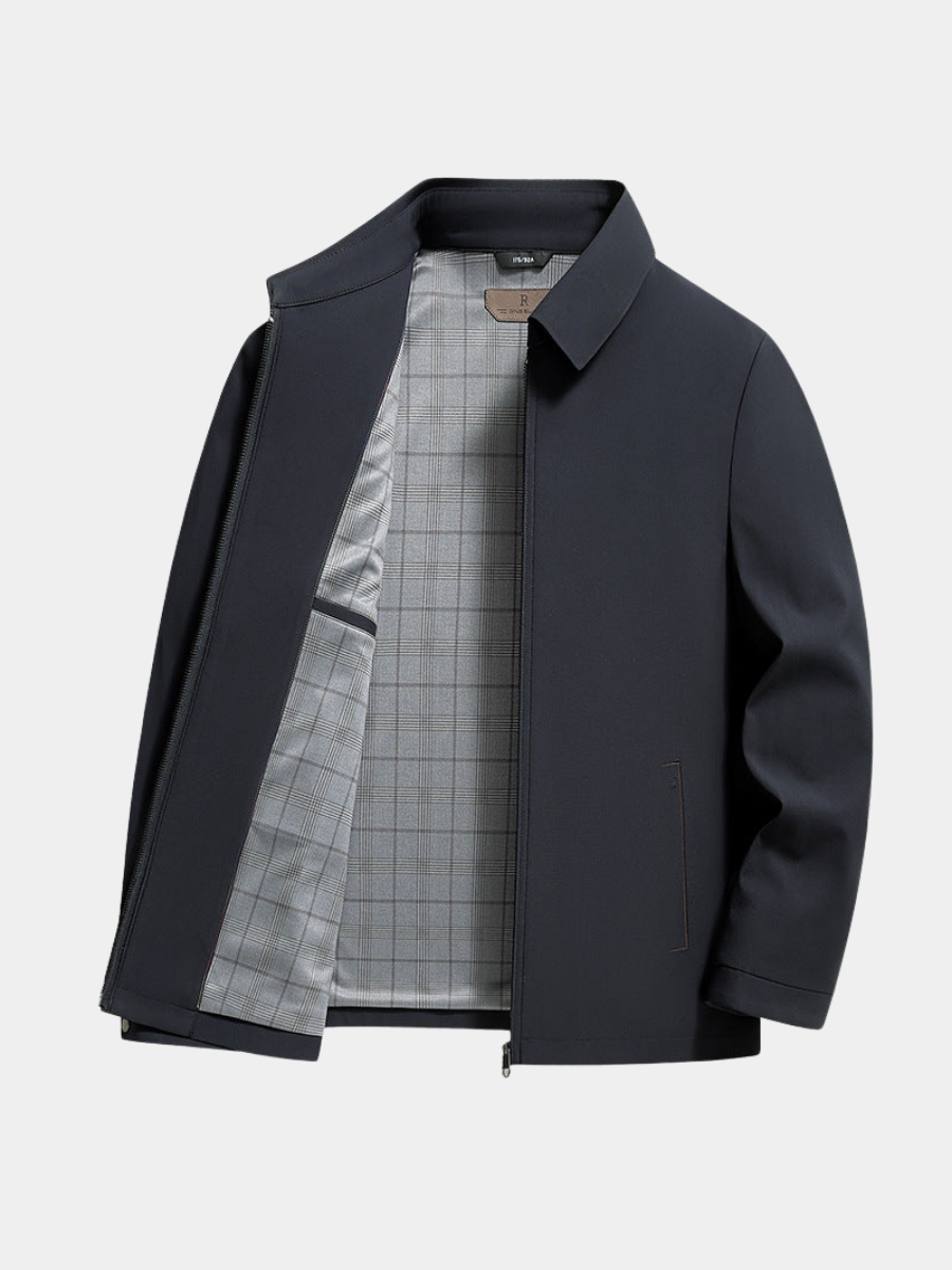 Veste zippée homme légère à col montant pour la mi-saison 8