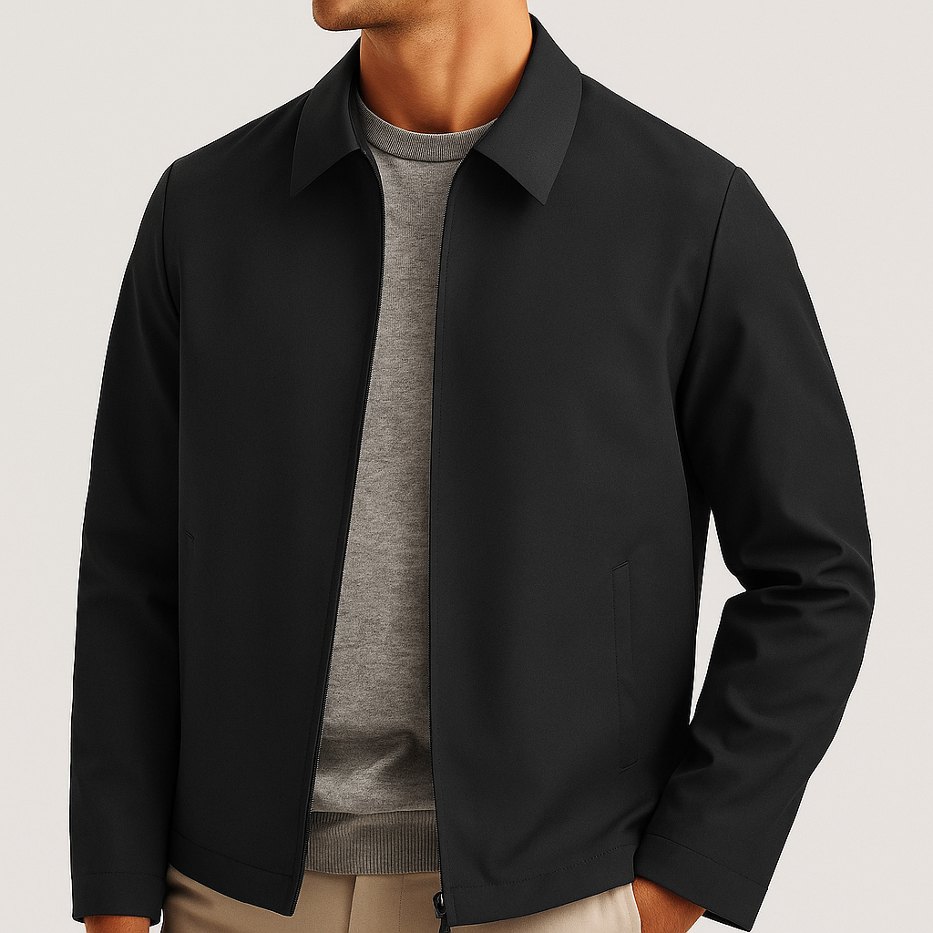 Veste zippée homme légère à col montant pour la mi-saison 9