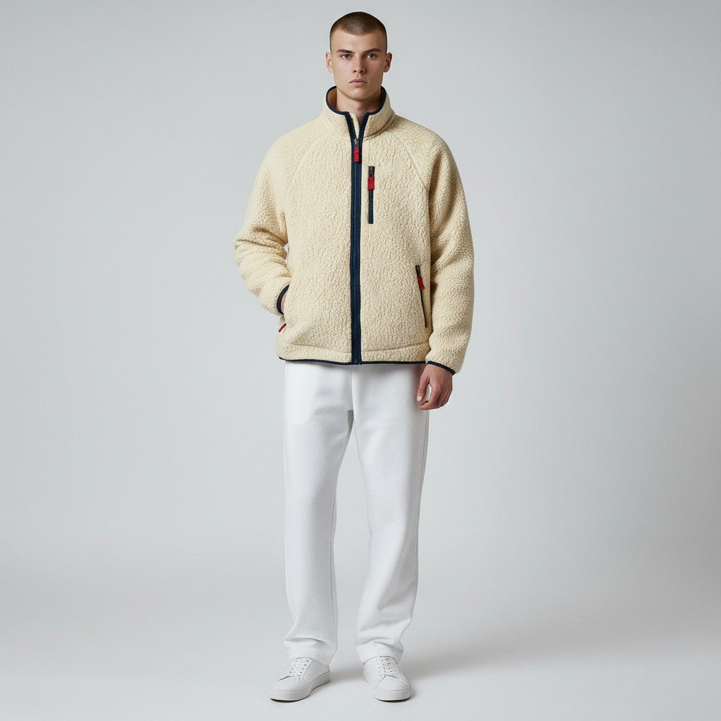 Rémi – Veste polaire chaude zippée d’hiver homme